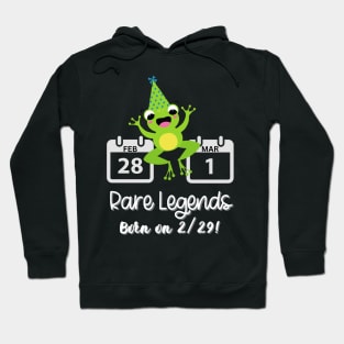 Leap Day Rare Legends Born on 2/29 Men Women Kids Funny Hoodie